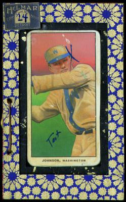 Picture, Helmar Brewing, T206-Helmar Card # 24, Walter JOHNSON (HOF), Windup, Washington Senators